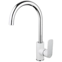 Смеситель для кухни Gappo G4048 хром/белый