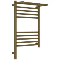 Полотенцесушитель электрический Сунержа Богема с полкой 3.1 05-6006-6040 600x400, МЭМ левый, состаренная бронза