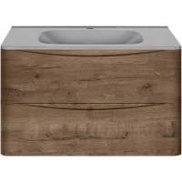 Тумба с раковиной дуб винтаж 79,4 см Vincea Paola VMC-2P800VO + VCB-2VP800G