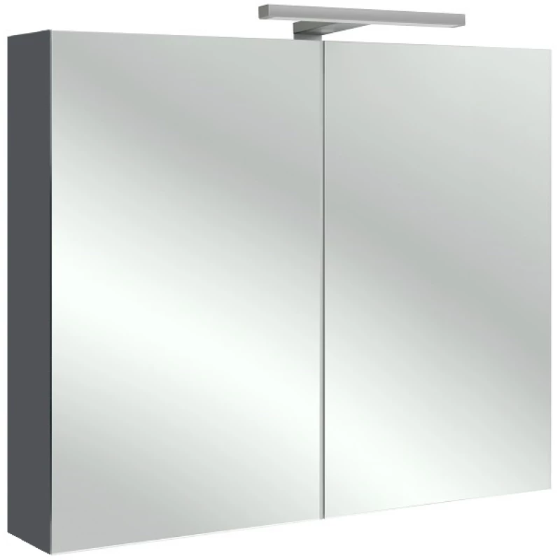 Зеркальный шкаф серый антрацит 80x65 см Jacob Delafon Odeon Up EB796RU-442