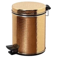 Мусорное ведро 3л, золото крокодил Camelos 03GKR-10-9