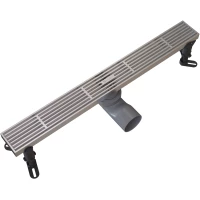 Душевой трап (лоток) Knotlor Storm SDRW0500LBS 50 см, с решеткой, перфорированный, нержавеющая сталь