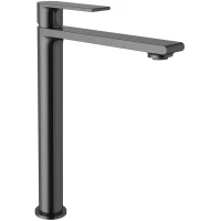 Смеситель для раковины Vincea Vogue VBF-1V2GM без донного клапана, вороненая сталь