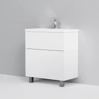 Тумба с раковиной белый глянец 76 см Am.Pm Gem M90FSX07522WG32 + M90WCC0752WG