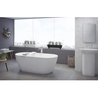 Ванна из литьевого мрамора Cezares Titan TITAN-ROUND-170-75-57 170x75 см, отдельностоящая, белый