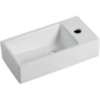 Раковина Gappo GT706L 40,5x20,5 см L, рукомойник, белый