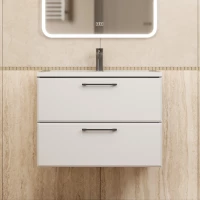 Тумба с раковиной Uperwood Foster New KFosterNEW70w 70 см, подвесная, белый матовый