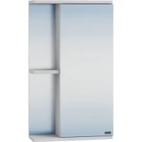 Зеркальный шкаф 41x70 см белый глянец Санта Ника 101081