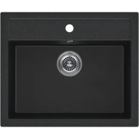 Кухонная мойка KuchenStern Ku-Granit Top 60 106AN10 56x50,5 см, антрацит