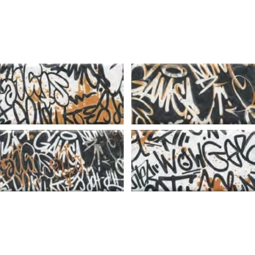 Керамическая плитка Kerama Marazzi Панно Граффити из 4-х частей 20x39,6 OP/A210/4x/19060