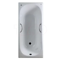 Ванна чугунная Timo Standard 3V Н0000384 150x70 см, с ручками, антискользящим покрытием, белый