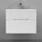 Комплект мебели белый 77 см Jorno Modul Mol.01.77/P/W + Mol.08.80/W + Mol.02.77/W - 3
