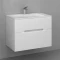 Комплект мебели белый 77 см Jorno Modul Mol.01.77/P/W + Mol.08.80/W + Mol.02.77/W - 4