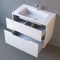 Комплект мебели белый 77 см Jorno Modul Mol.01.77/P/W + Mol.08.80/W + Mol.02.77/W - 7