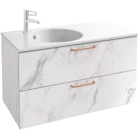 Тумба белый мрамор 100 см Jacob Delafon Odeon Rive Gauche EB2524-R7-NR4