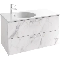 Тумба белый мрамор 100 см Jacob Delafon Odeon Rive Gauche EB2524-R5-NR4