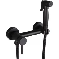 Гигиенический душ Grocenberg GB103NBL со смесителем, черный матовый