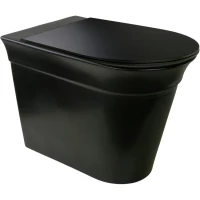 Унитаз приставной Migliore Monaco 32066 безободковый, черный матовый