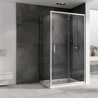 Душевой уголок 100x60 см Abber Schwarzer Diamant AG301005-S605 прозрачное