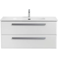 Тумба под раковину Cezares Eco ECO-CER-N-1000-2C-SO-BO 100 см, подвесная, Bianco Opaco