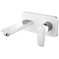 Смеситель для раковины IDDIS Cloud CLOSB00i65 встраиваемый, хром/белый