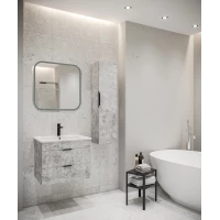 Комплект мебели бетон 66 см Grossman Кросс 106501 + Y18296 + 555800