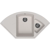 Кухонная мойка Ulgran Marta 1000-01 100x55 см, угловая, жасмин