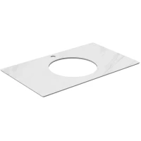 Столешница 79,6 см белый матовый для накладных раковин Kerama Marazzi Plaza Modern Монте Тиберио PL5.SG507100R\80