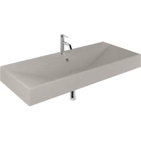 Раковина Kludi Resa 59WW121O2 101x50,5 см, подвесная, светло-серый матовый