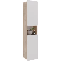 Пенал Lemark Olivia LM08OL35P подвесной L/R, белый глянец/дуб кантри