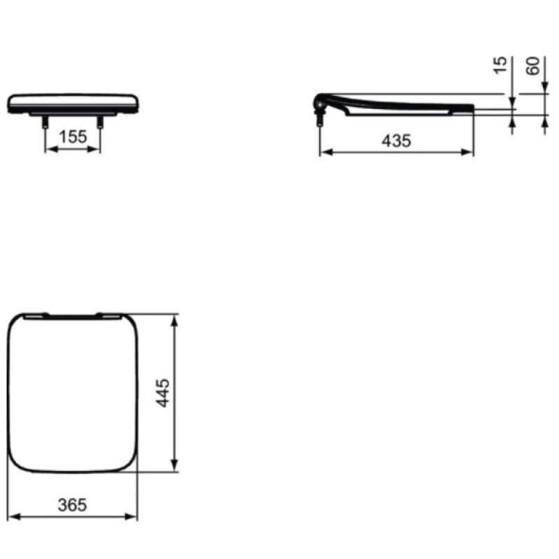 Унитаз подвесной Ideal Standard Strada II T359701 с сиденьем, белый