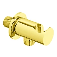 Шланговое подключение с держателем ручного душа золото 24 карат Cezares CZR-AI4-03/24