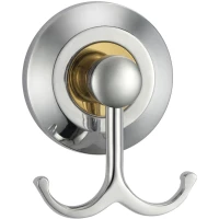 Крючок Savol 71 S-007154 двойной, для ванны, хром/золотой