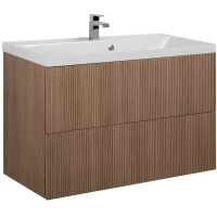 Тумба под раковину Art&Max Verona Push AM-Verona-Push-900-2C-SO-KV 89,6 см, подвесная, кадена вуд
