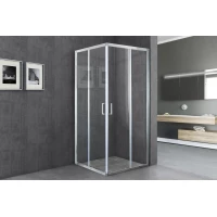 Душевой уголок Royal Bath RB75HPD-T-ST 75x75 см, профиль сатин, стекло прозрачное