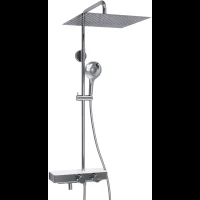 Душевая система 400 мм WasserKRAFT Aller A113.119.101.CH Thermo