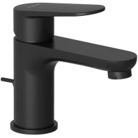 Смеситель для раковины Kludi X1 322763975 с донным клапаном, черный матовый