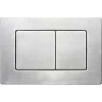 Кнопка смыва Veconi Flush V9 FLV9-S для инсталляции, нержавеющая сталь