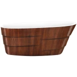 Изображение товара акриловая ванна 170x75 см lagard auguste brown wood lgd-agst-bw