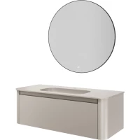 Комплект мебели Armadi Art Voi Cashmere 782-120-C + 786-120-C + 545-100-GM 122 см, подвесной, кашемир матовый