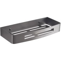 Полка для ванной Gedy 2417(81) 30 см, оружейная сталь 