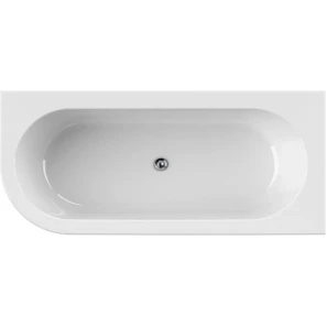 Изображение товара акриловая ванна 179x79 см cezares slim slim corner-180-80-60-r-nero-set