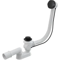 Слив-перелив для ванны Aquatek ST-0000134 полуавтомат, черный матовый