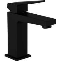 Смеситель для раковины VitrA Minimax Square A4372036EXP без донного клапана, черный матовый