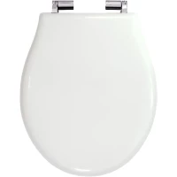 Сиденье для унитаза Migliore Impero 24207 с микролифтом, белый глянец/хром