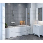 Изображение товара шторка для ванны 100 см good door screen hs-100-c-ch прозрачное