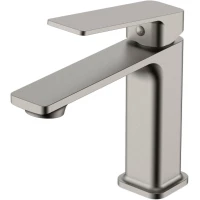 Смеситель для раковины Vincea Core VBF-4CO1BN без донного клапана, сатин