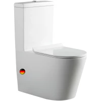 Унитаз-компакт MEER MR-2202 безободковый, с сиденьем микролифт, белый