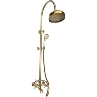 Душевая система Magliezza Classico 1201-br 200 мм, со смесителем, бронза