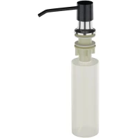 Дозатор для жидкого мыла Ulgran U-01-308 330 мл, встраиваемый, для кухни, черный